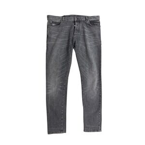 Balmain Paris Men's Slim Fit Jeans Gray Wash Made in Italy Size 36 Authentic